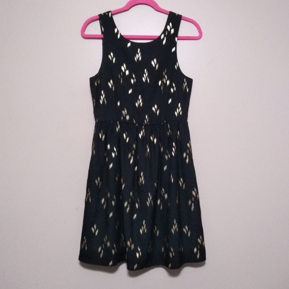 Everly black and gold dress